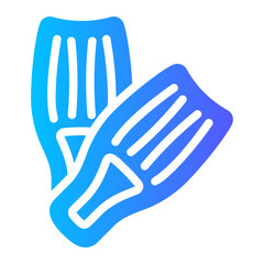 flippers gradient icon