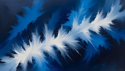 Obraz premium Clear Plain Shiny Warm Soft Vintage Bokeh Cloudy Wave Like Geometric Blue Background or Texture