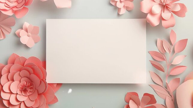 The background of  beautiful pink flowers paper 