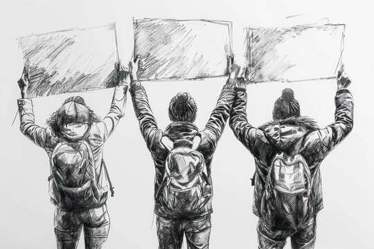Community Poster Drawing Easy With Pencil