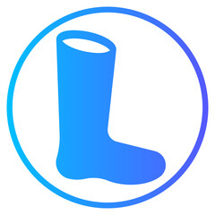 boot gradient icon