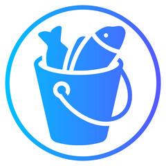 bucket gradient icon