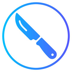 knife gradient icon