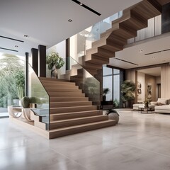 Elevating Entrances The Artistry of Villa Staircase Design