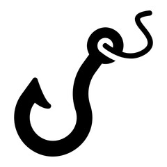 hook glyph icon