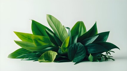 Vibrant greenery featuring leaves of every type beautifully displayed.