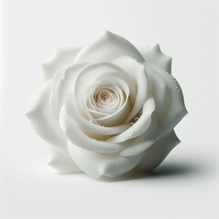 White rose isolated on a white background