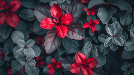 Red and gray flowers, beautiful, fresh style, high definition photography, macro photography, background, in the style of background.