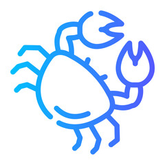 crab gradient icon