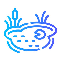 pond gradient icon