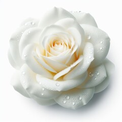 White rose isolated on a white background