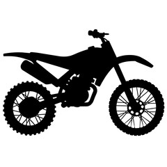 Obraz premium a minimal dirt bike isolated on a white background (36)
