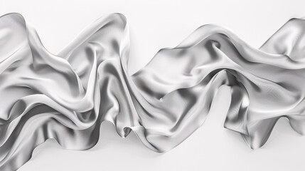 Elegant White Silk Texture that Flows.
