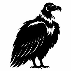 Big griffon vulture ‍flying vector silhouette (1)