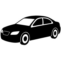 car silhouette illustration, silhouette vector isolated on a white background (15)