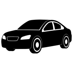 car silhouette illustration, silhouette vector isolated on a white background (12)