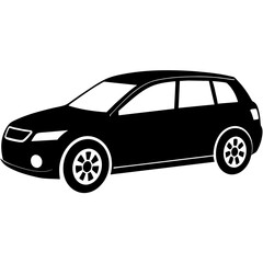car silhouette illustration, silhouette vector isolated on a white background (20)