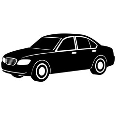 car silhouette illustration, silhouette vector isolated on a white background (26)