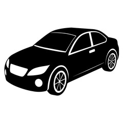 car silhouette illustration, silhouette vector isolated on a white background (56)