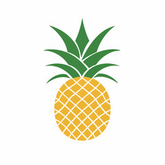 Pineapple in cartoon, doodle style. Image for t-shirt, web, mobile apps and ui. Isolated 2d vector illustration in logo, icon, sketch style, Eps 10. AI Generative