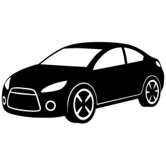 car silhouette illustration, silhouette vector isolated on a white background (60)