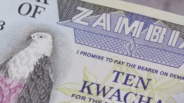 10 Zambia kwacha national currency legal tender banknote bill bank 3