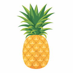 Pineapple in cartoon, doodle style. Image for t-shirt, web, mobile apps and ui. Isolated 2d vector illustration in logo, icon, sketch style, Eps 10. AI Generative