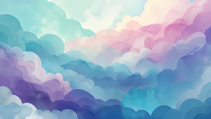 Obraz premium Rainbow cloud