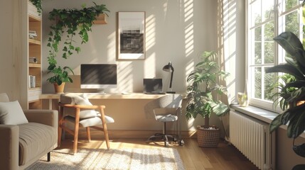 Scandinavian home office