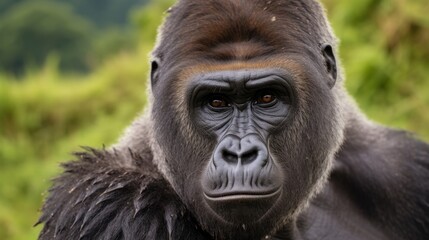 Obraz premium close-up portrait of a majestic gorilla