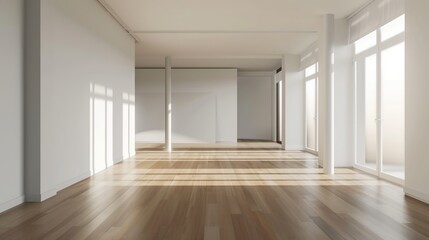 Modern style conceptual interior empty. Generative Ai