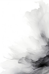 Obraz premium Ink and wash background image black and white, wind blown,generative ai