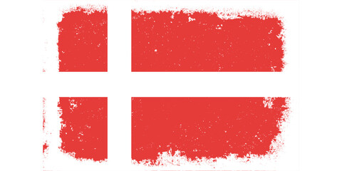 Flat design grunge Denmark flag background