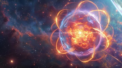 Fototapeta premium Craft a story where a scientist discovers a new subatomic particle with unexpected properties