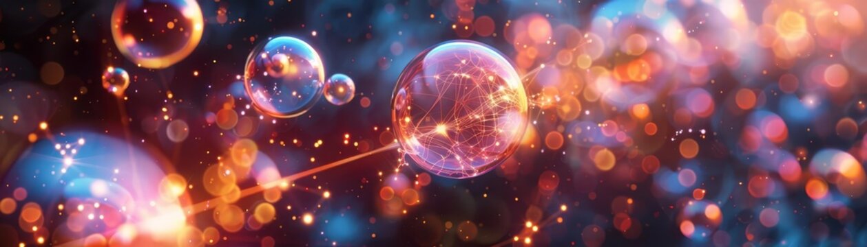 Describe the interactions between quarks within a proton or neutron