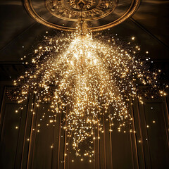Sparkling Chandelier with Chaos Series Design for Elegantly Lit Interiors
