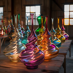 Refined Glass Blowing Equipment with Modern Design Methods for Unique Glass Art