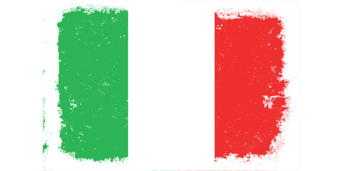 Flat design grunge Italy flag background
