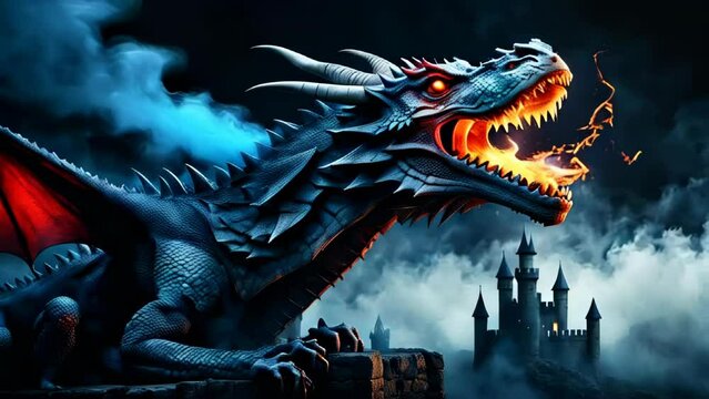 Fire breathing dragon