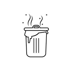 Rubbish Icon. Trash Symbol – Vector. 
