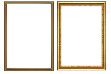 picture frame png  , Set of golden frames - Isolated transparent PNG background - Premium pen tool...