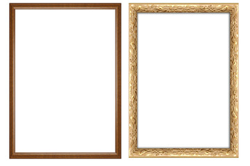 picture frame png  , Set of golden frames - Isolated transparent PNG background - Premium pen tool...