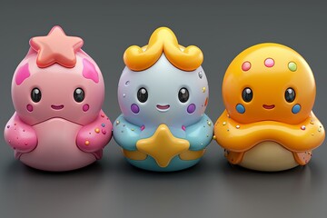 Whimsical Childhood Icons: Playful & Imaginative Set