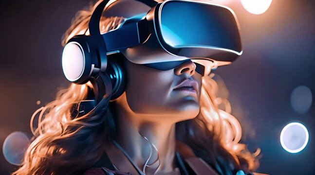 Women Using Virtual Reality