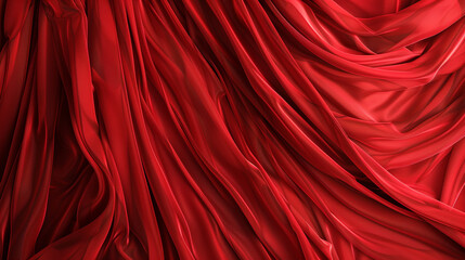 Obraz premium curtain or drapes red background
