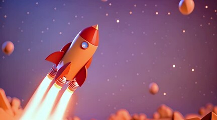 Mini Rocket Space Animator