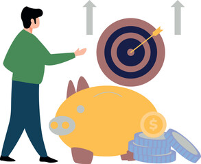 The boy has achieved his goal.