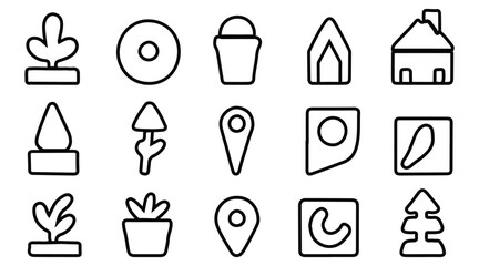 set of icons for design