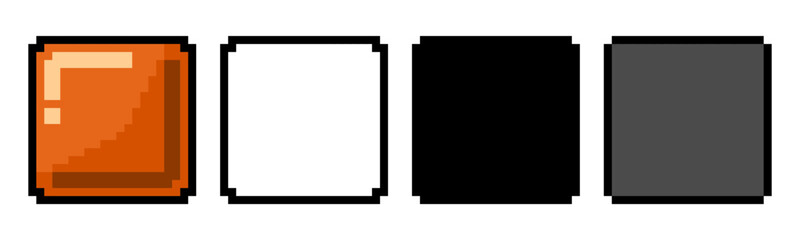 pixel art box square 8 bit 16 bit retro game