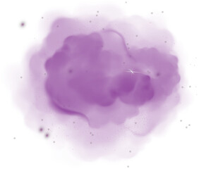Purple magic dust trails with sparkles and glitter